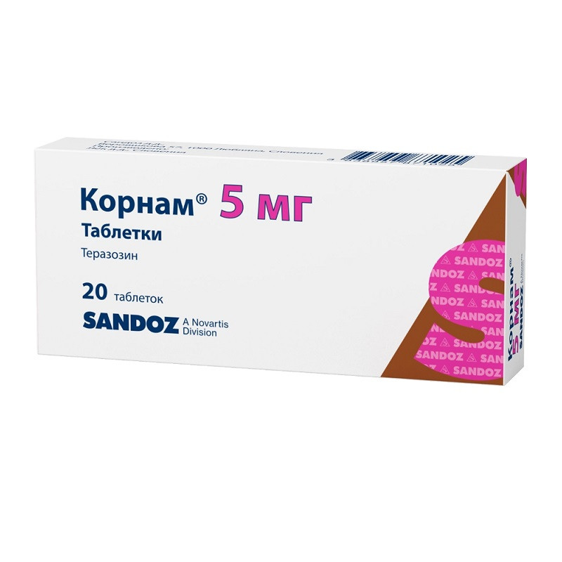 Корнам 5 мг таблетки 20 шт
