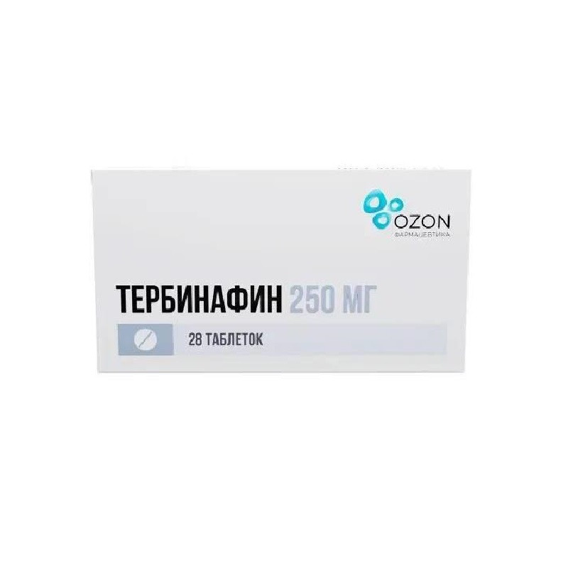 Тербинафин 250 мг таблетки 28 шт