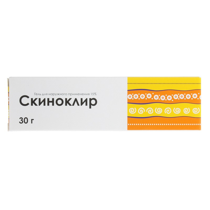 Скиноклир 15% гель для наружного применения 30 г