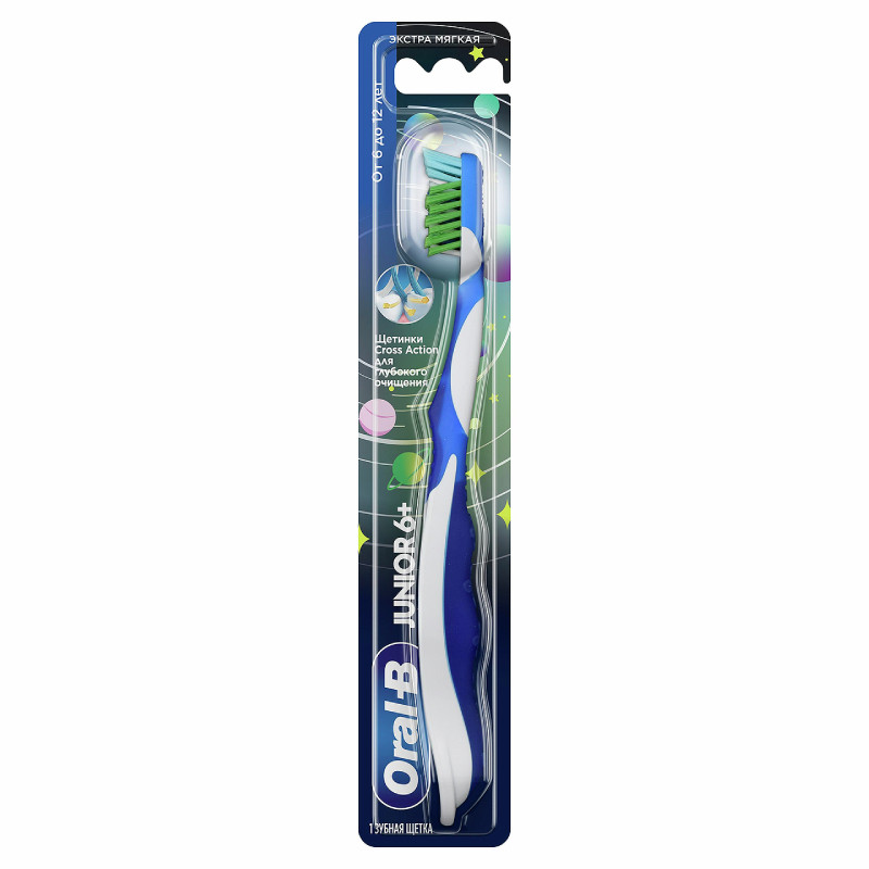 Oral-B Junior Зубная щетка для детей 6-12 лет Экстрамягкая