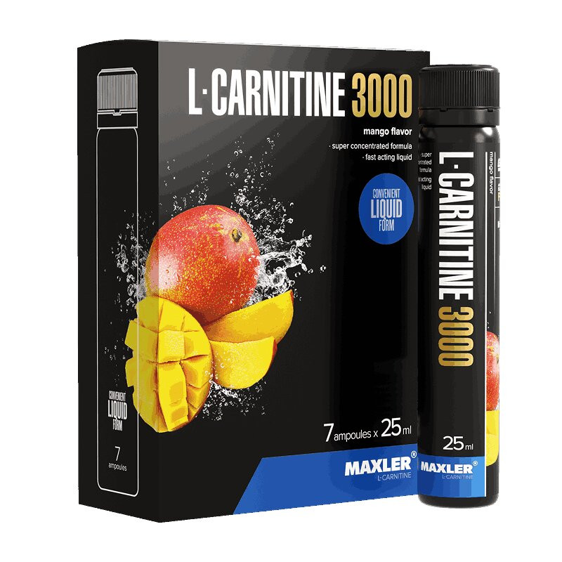 Maxler Л-Карнитин 3000 жидкость Манго 25 мл 7 шт