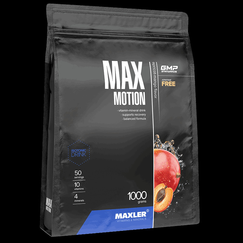 Maxler Max Motion Тренировочный комплекс порошок Абрикос-Манго 1000 г