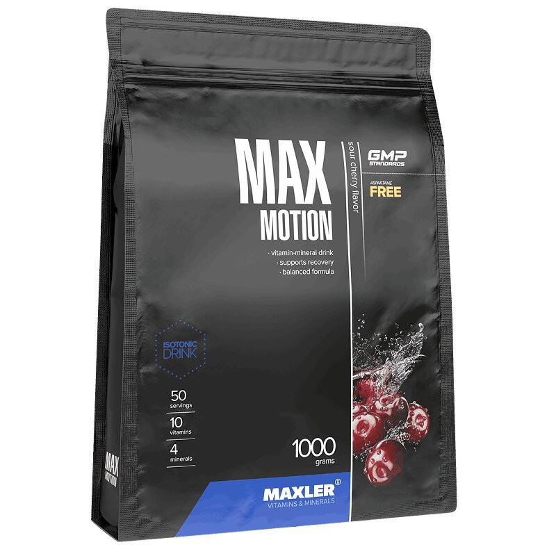 Maxler Max Motion Тренировочный комплекс порошок Вишня 1000 г