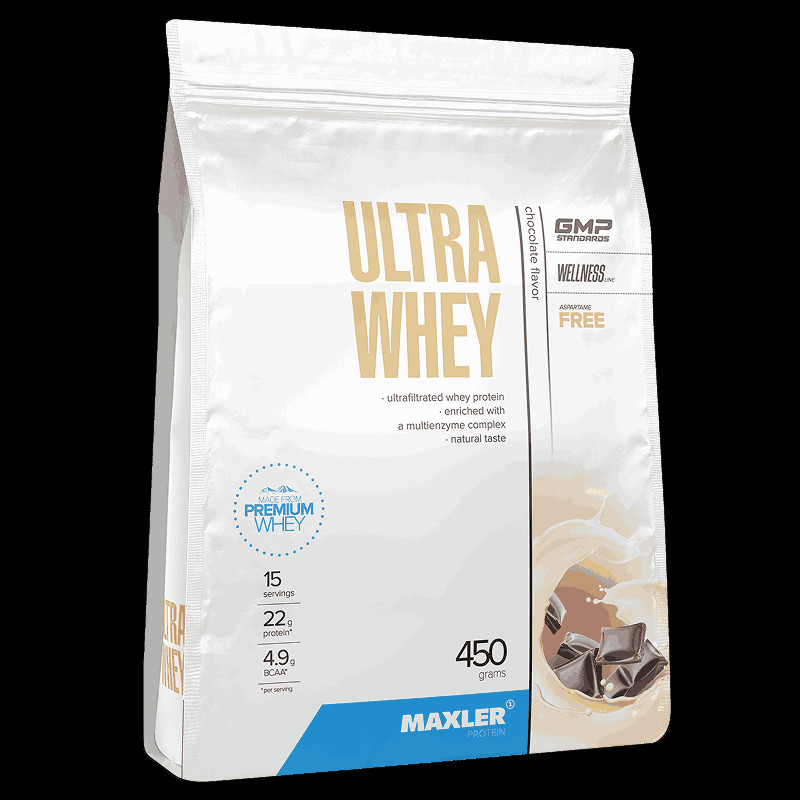 Maxler Ultra Whey Белковая сыворотка порошок Шоколад 450 г