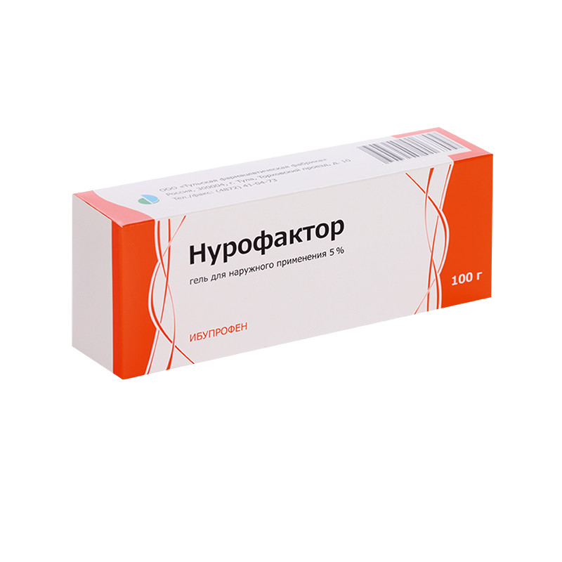Нурофактор 5% гель для наружного применения 100 г