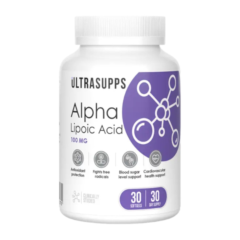 Ultrasupps Альфа-липоевая кислота капсулы 30 шт