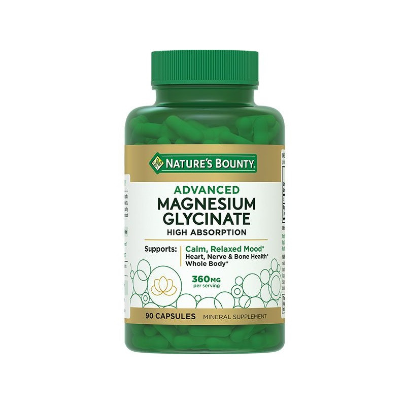 Nature's Bounty Глицинат магния капсулы 90 шт