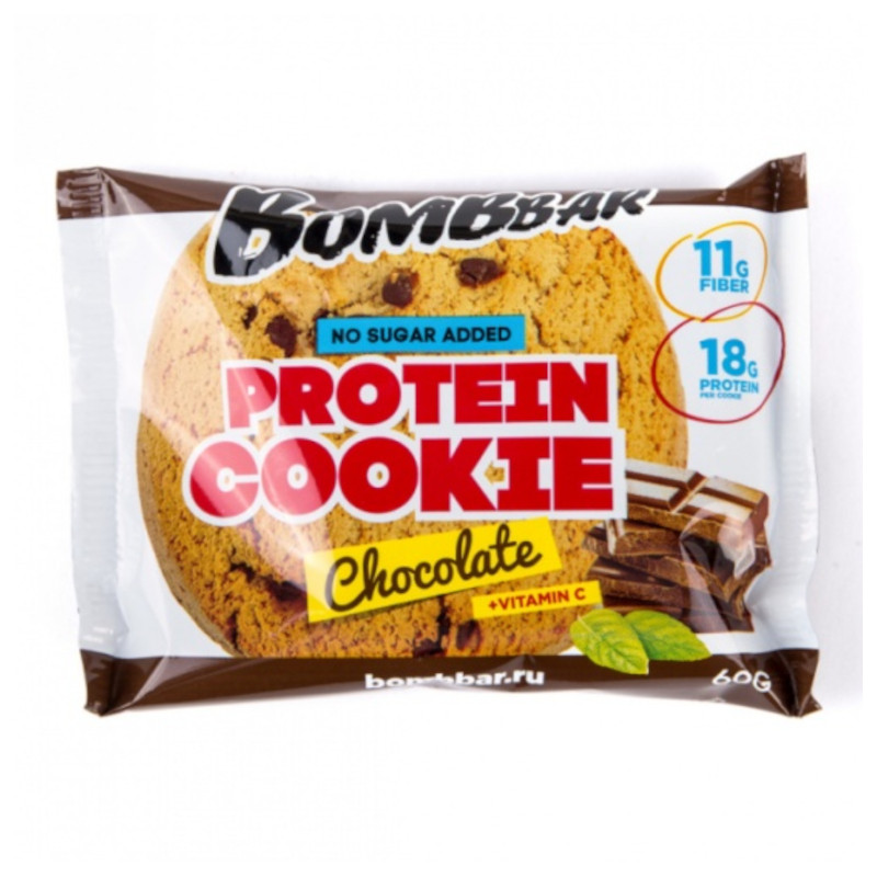 Bombbar Печенье неглазированное Шоколад 60 г