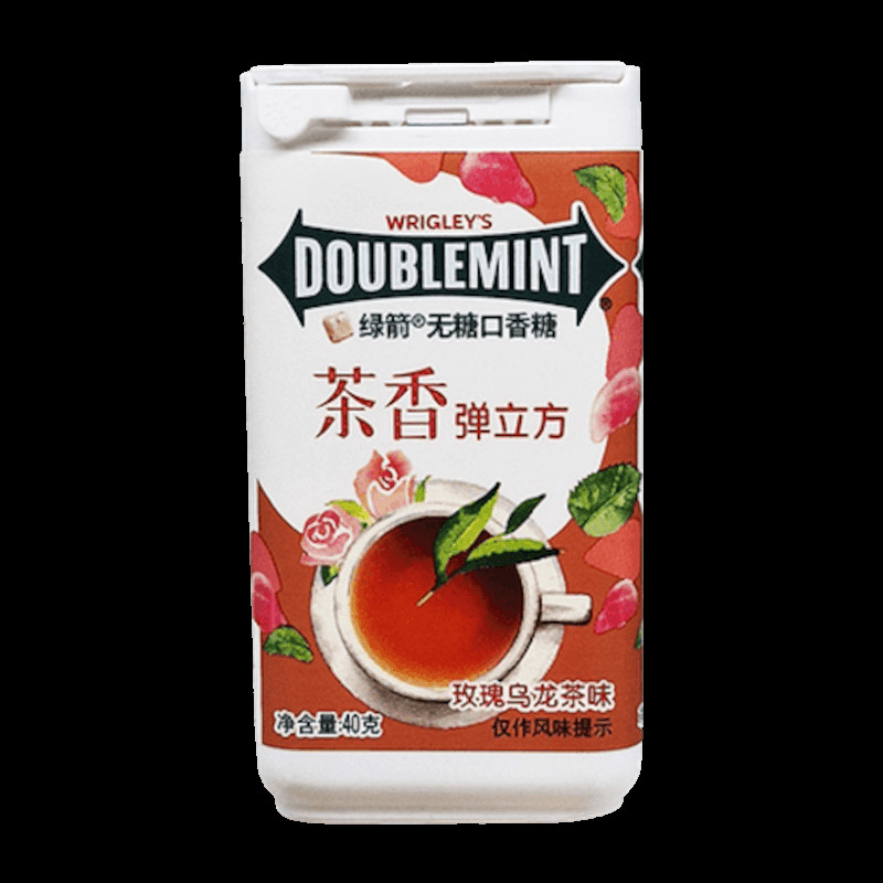 Wrigley's Doublemint Резинка жевательная Розовый чай 40 г