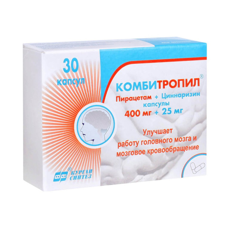 Комбитропил капсулы 400 мг+25 мг 30 шт