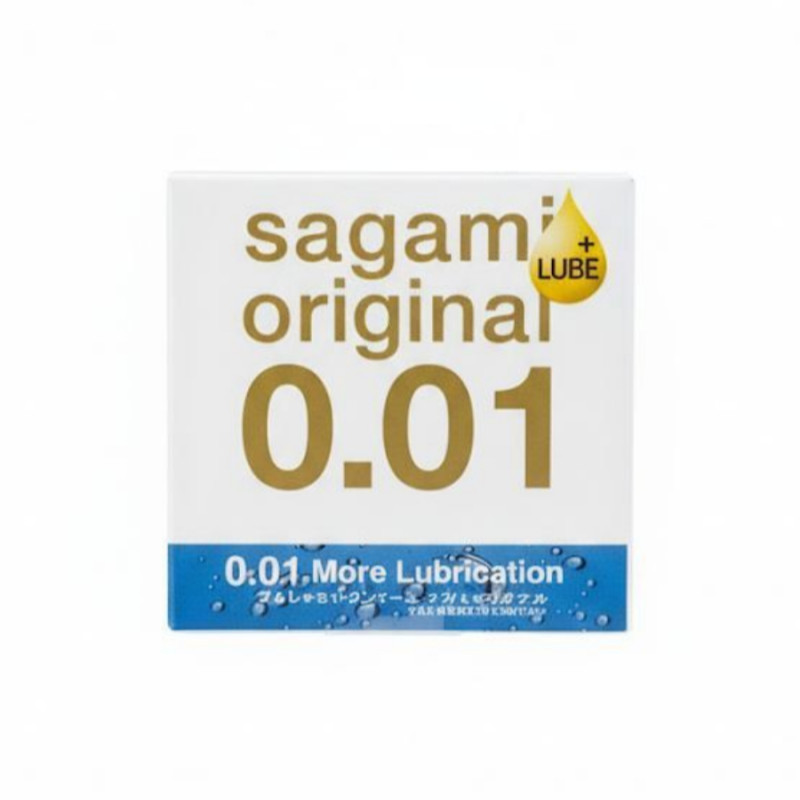 Sagami Original 0,01 Презервативы полиуретановые с экстра смазкой 1 шт