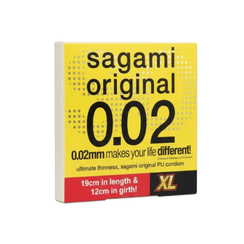 Sagami Original 0,02 Презервативы полиуретановые размер XL 1 шт