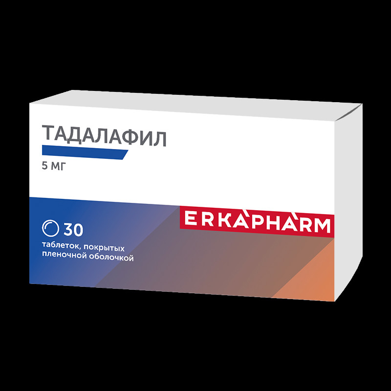 Эркафарм Тадалафил 5 мг таблетки 30 шт