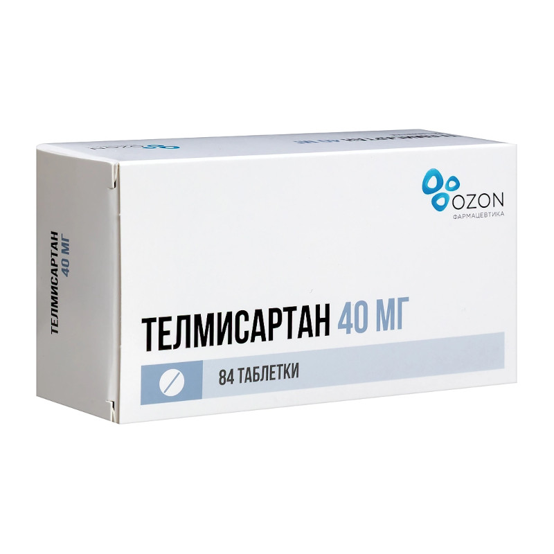 Телмисартан 40 мг таблетки 84 шт