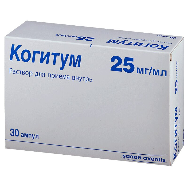Когитум раствор для приема внутрь 25 мг/ мл амп.10 мл 30 шт