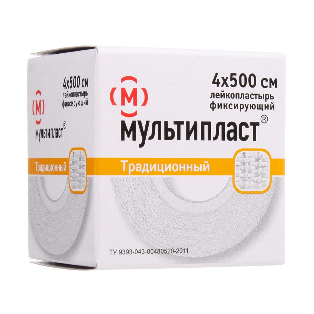 Лейкопластырь фиксирующий 4 см х 500 см 1 шт