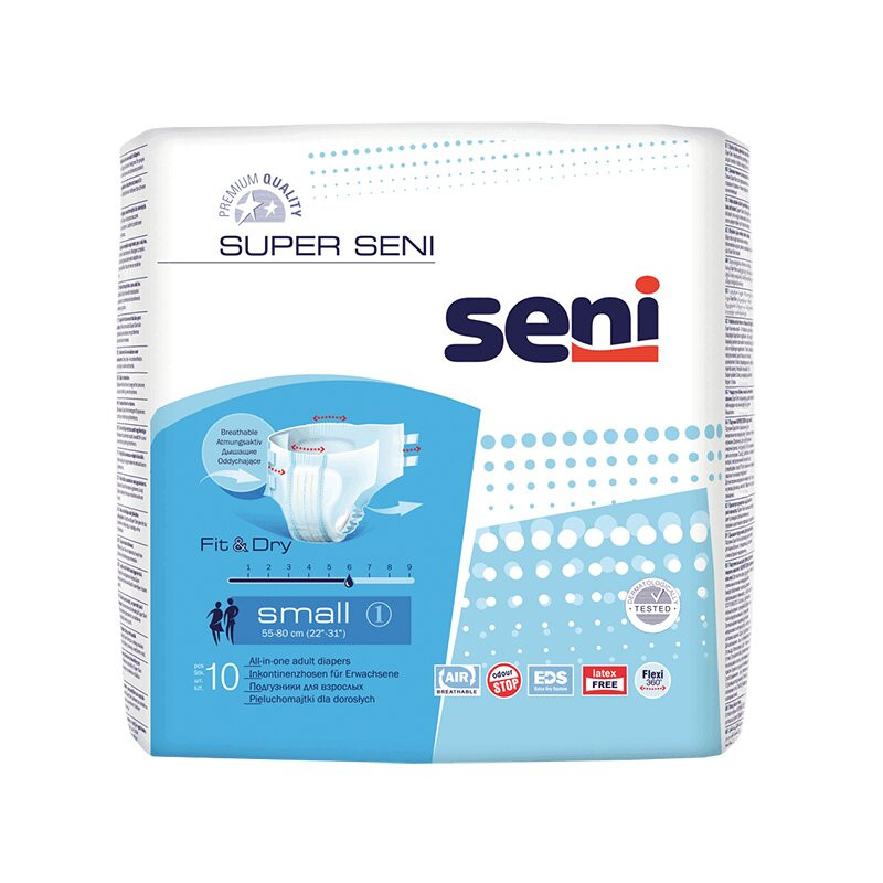 Seni Super Air Подгузники для взрослых размер S 10 шт