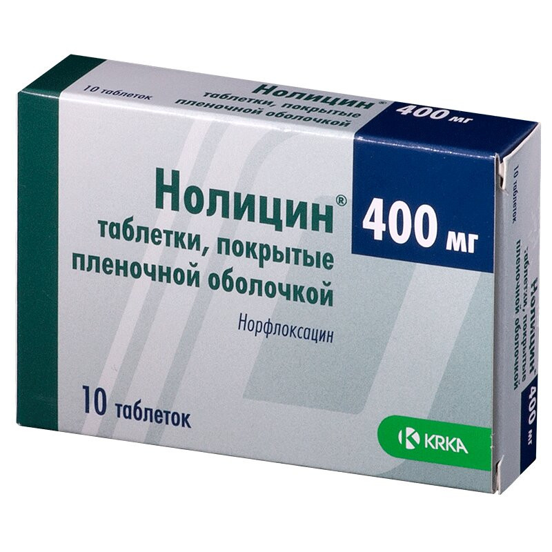 Нолицин 400 мг таблетки 10 шт