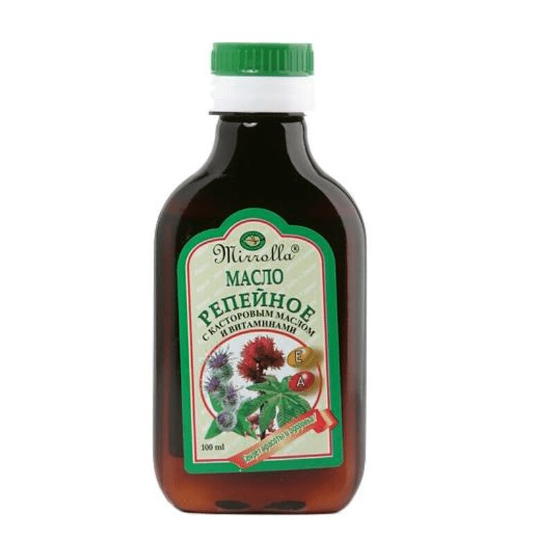 Mirrolla Репейное масло с касторовым маслом и витаминами 100 мл