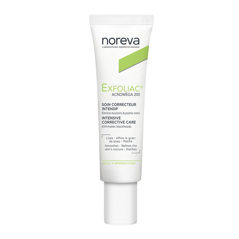 Noreva Exfoliac Acnomega 200 Крем для жирной и комбинированной  кожи лица с акне 30 мл
