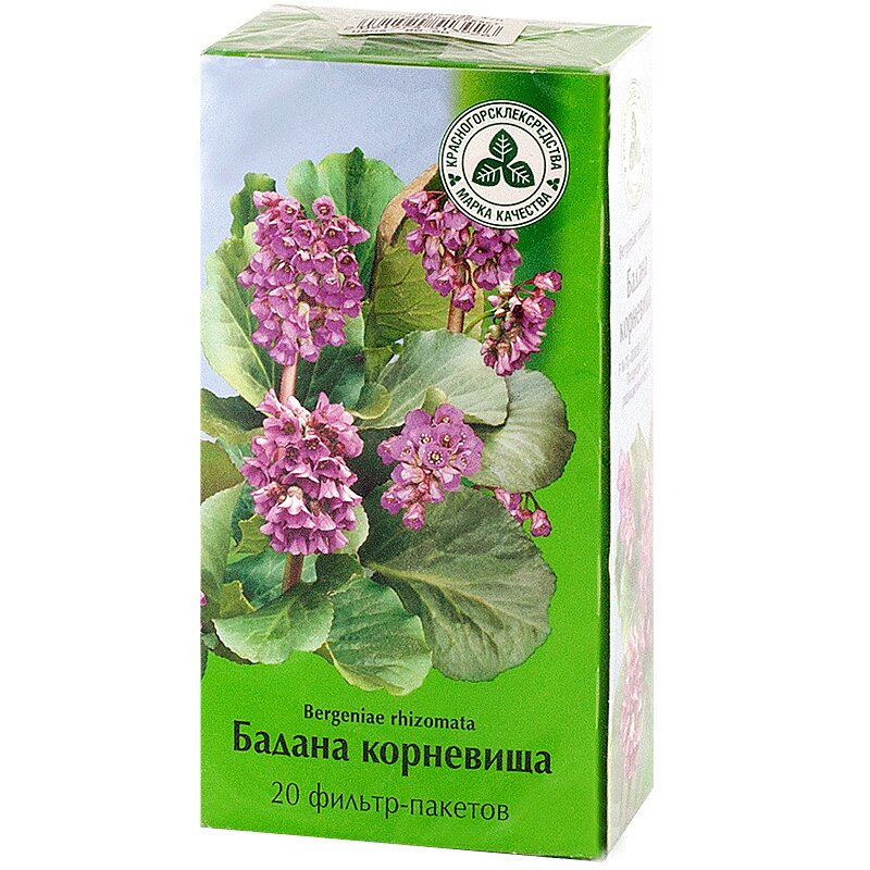 Бадана корневища фильтр-пакеты 1,5 г 20 шт