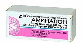 Аминалон 250 мг таблетки 50 шт