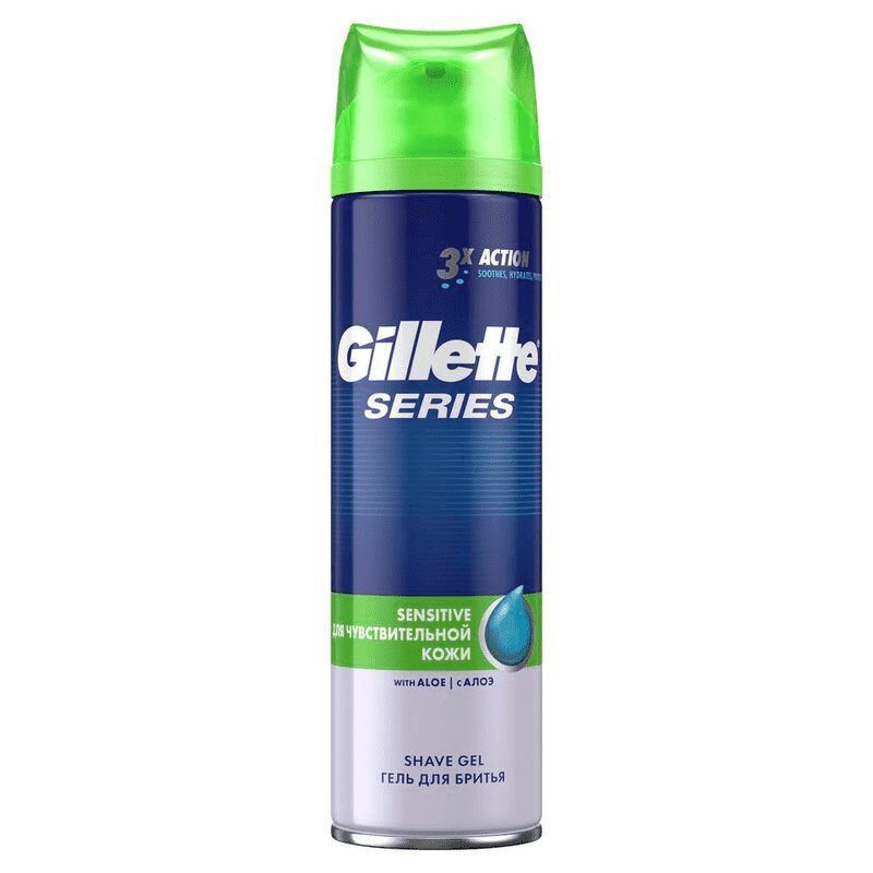 Gillette Series Гель для бритья для чувствительной кожи для мужчин 200 мл