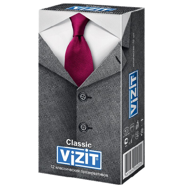 Vizit Classic Презервативы классические 12 шт