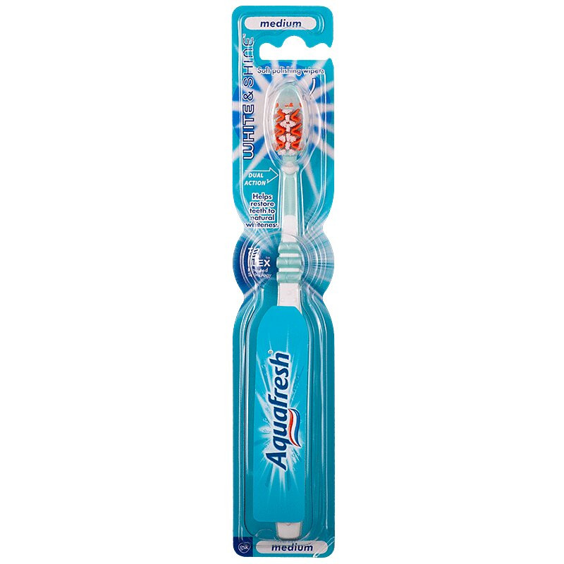 Aquafresh White & Shine Зубная щетка Средняя жесткость