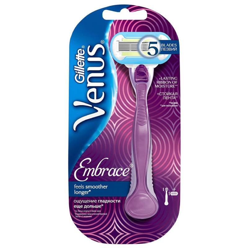 Gillette Venus Embrace Станок бритвенный с 1 сменной кассетой
