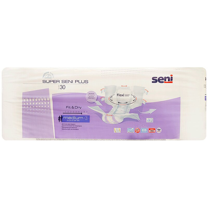 Seni Super Plus Air Подгузники для взрослых размер M 30 шт