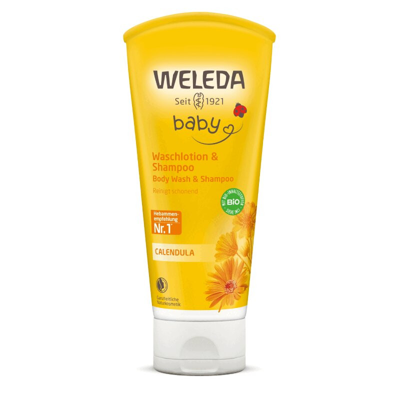 Weleda Baby Шампунь-гель детский для волос и тела с календулой 200 мл
