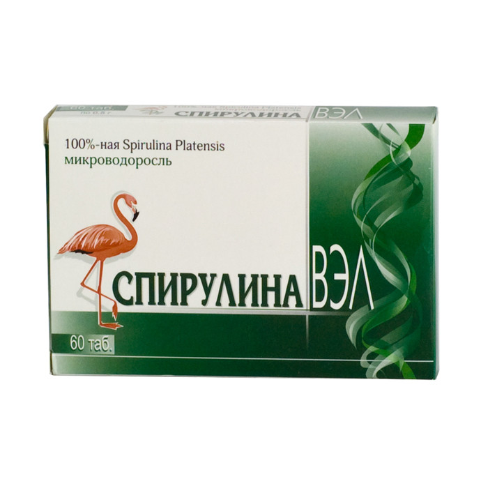 Спирулина ВЭЛ таблетки 60 шт