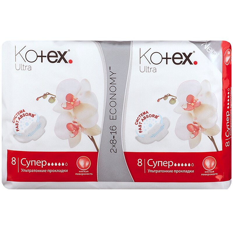 Kotex Прокладки Ультра Софт Супер 16 шт