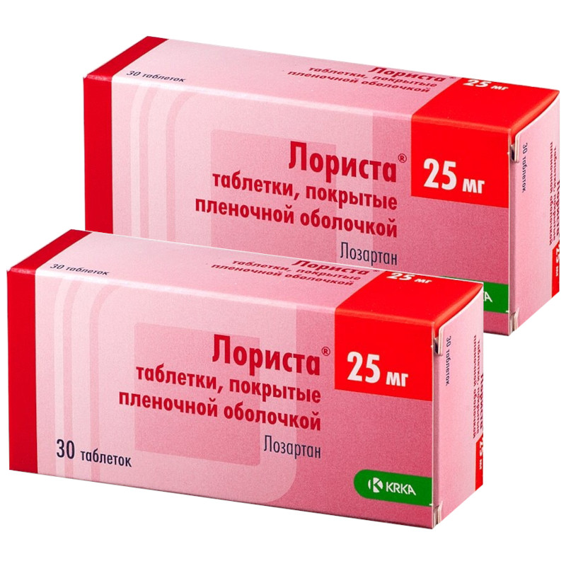 Набор 2Х Лориста 25 мг таблетки 30 шт
