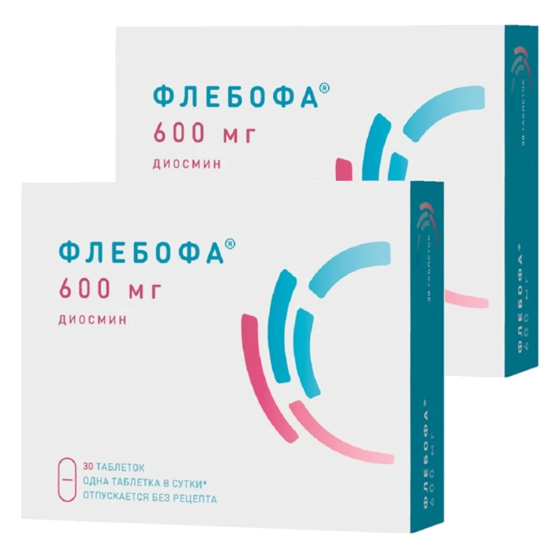 Набор 2Х Флебофа 600 мг таблетки 30 шт