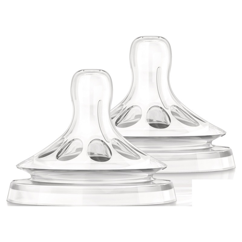 Philips Avent Natural Соска силиконовая средний поток с 3 месяцев 2 шт