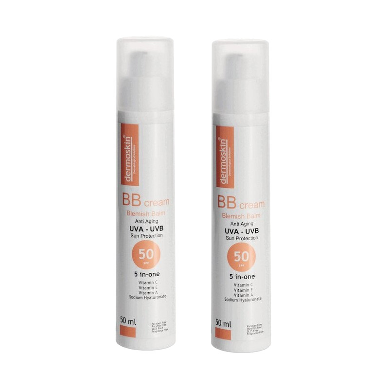 Набор 2Х Dermoskin BB-крем для лица SPF 50 50 мл