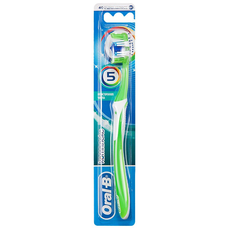 Oral-B Комплекс Пятисторонняя чистка Зубная щетка Средняя жесткость