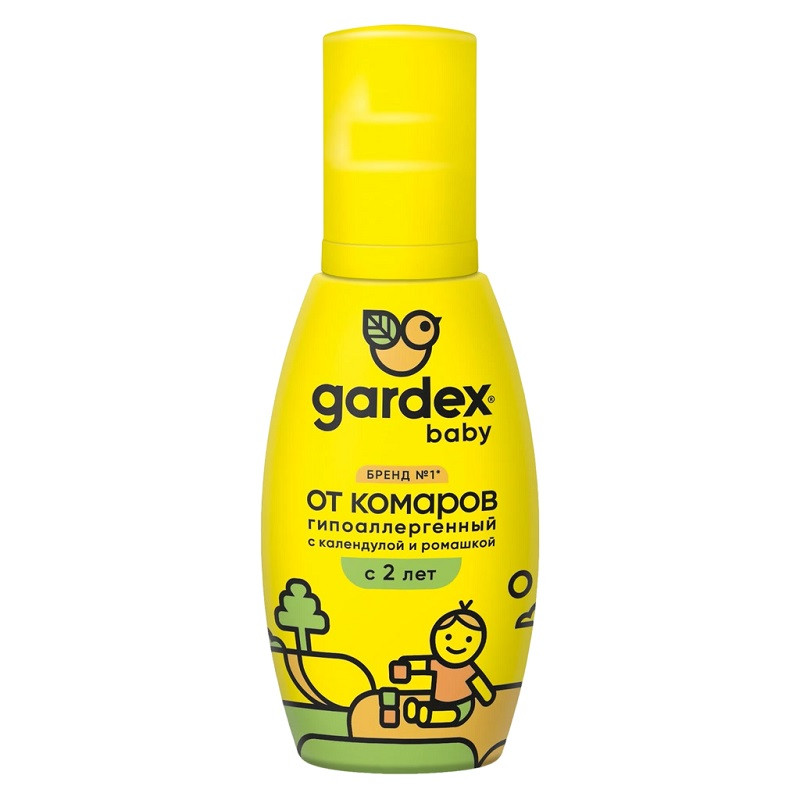 Gardex Baby Спрей от комаров гипоаллергенный для детей с 2 лет 100 мл