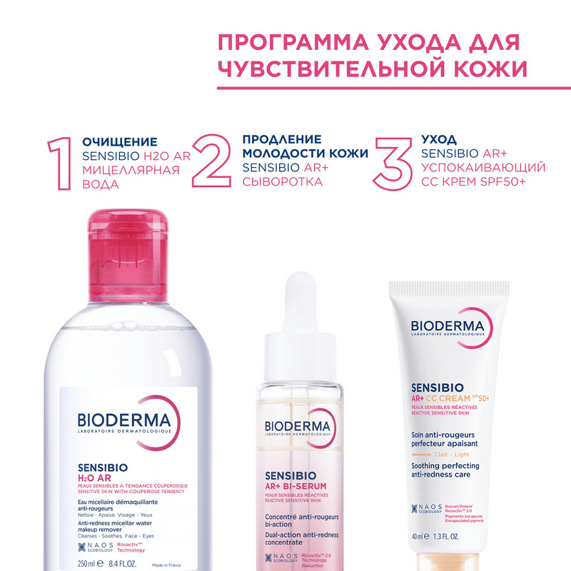 Bioderma Sensibio СС-крем защитный для кожи лица с покраснениями 40 мл