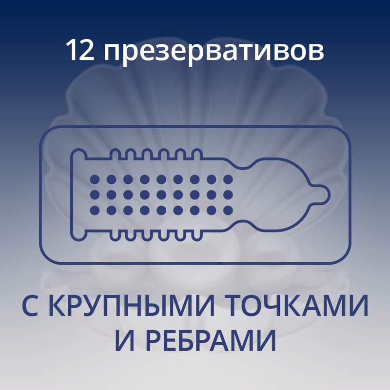 Contex Extra Sensation Презервативы с крупными точками и ребрами 12 шт