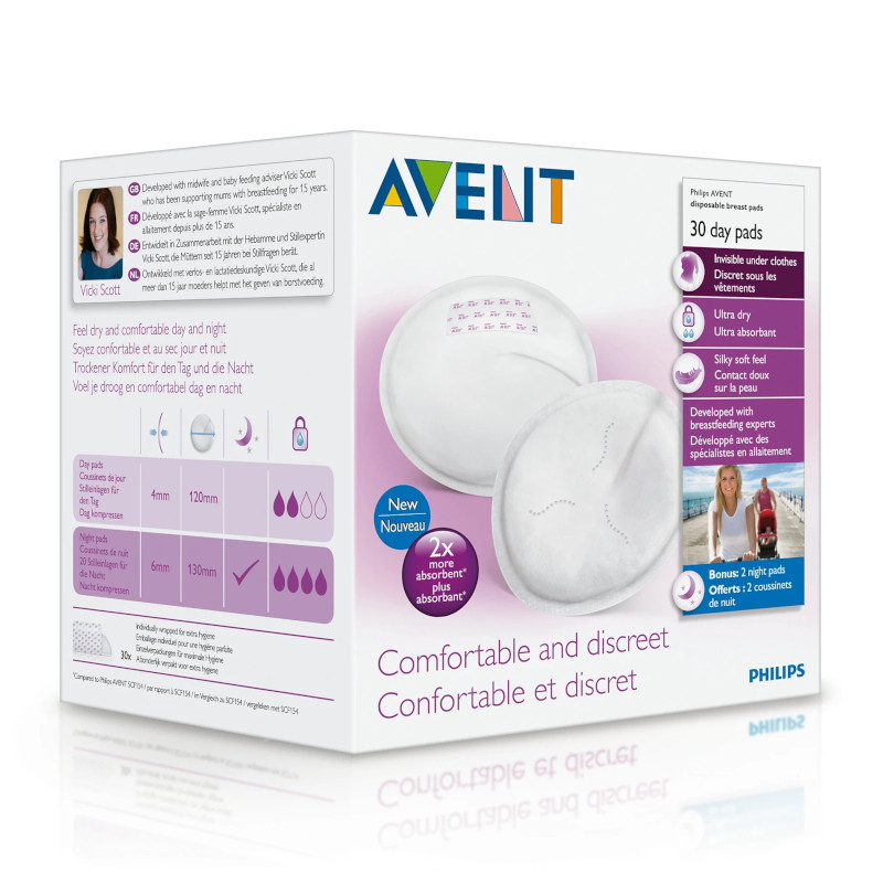 Philips Avent Вкладыши для бюстгалтера одноразовые 30 шт