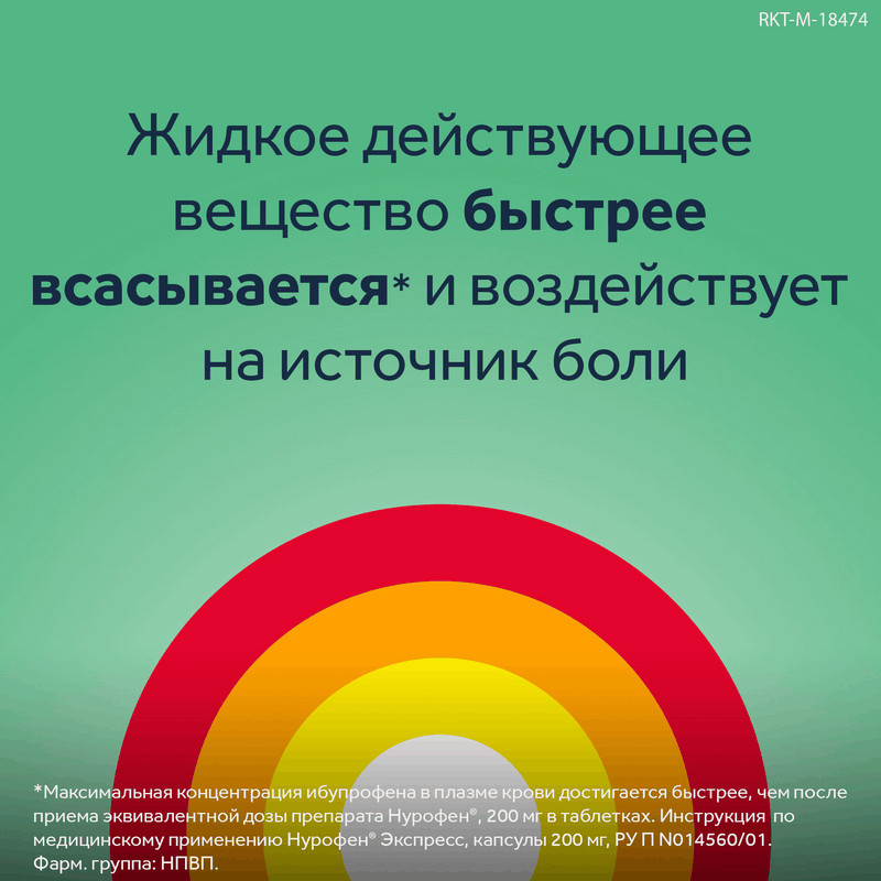 Нурофен Экспресс 200 мг капсулы 16 шт