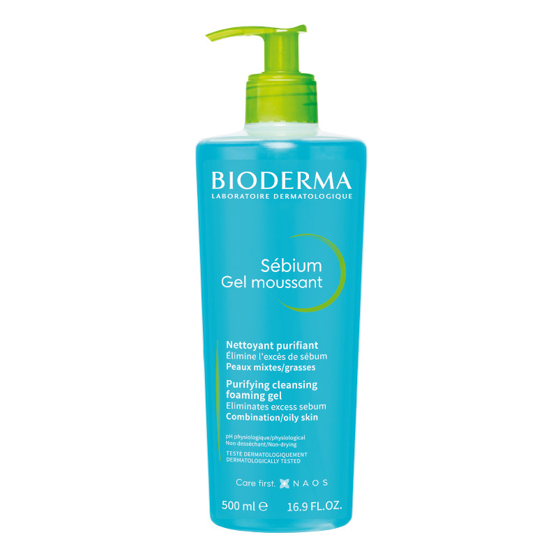 Bioderma Sebium Гель очищающий для жирной и комбинированной кожи 500 мл