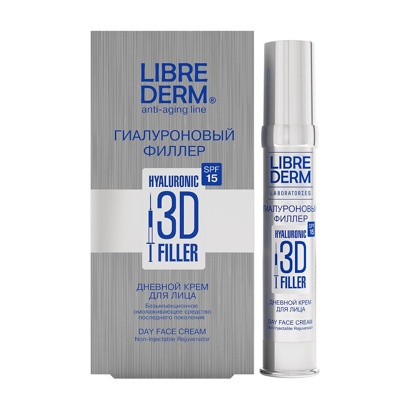 Librederm 3D Гиалуроновый филлер Крем дневной для лица SPF 15 30 мл