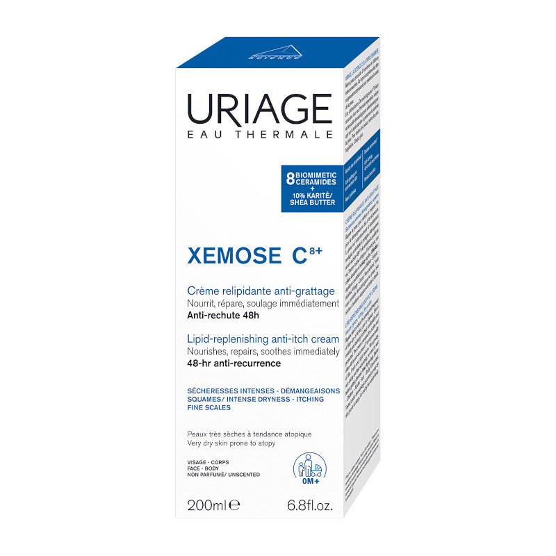 Uriage Xémose С8+ Крем липидовосстанавливающий успокаивающий с церамидами 200 мл