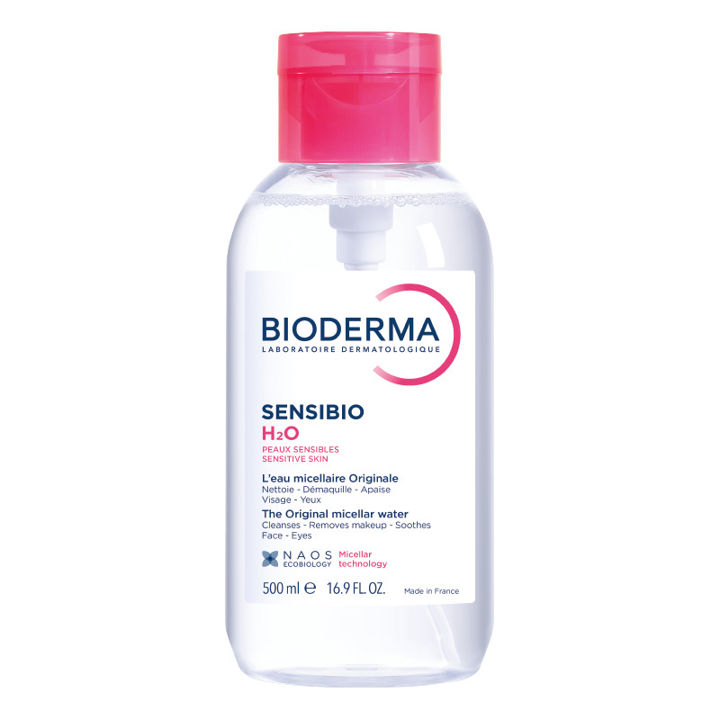 Bioderma Sensibio Мицеллярная вода для нормальной и чувствительной кожи с помпой 500 мл