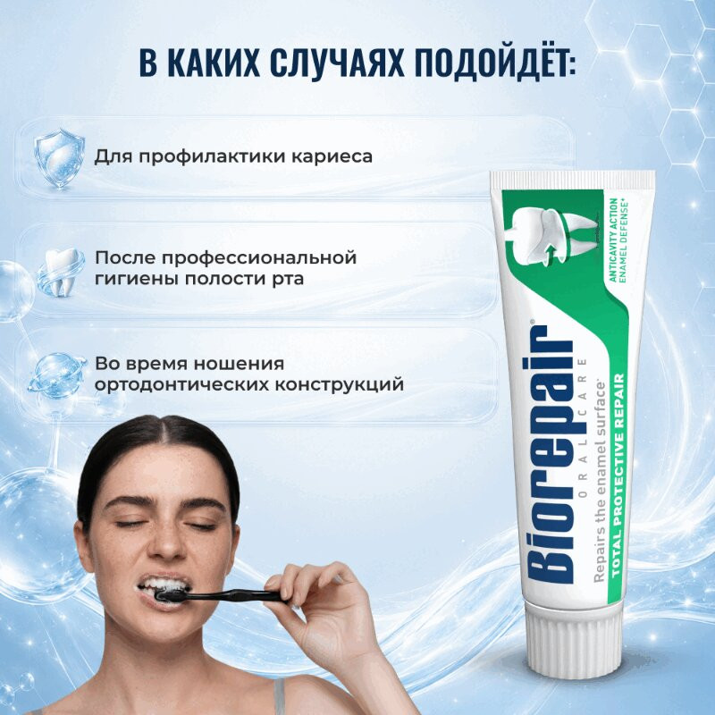 Biorepair Зубная паста для комплексной защиты зубов и десен 75 мл