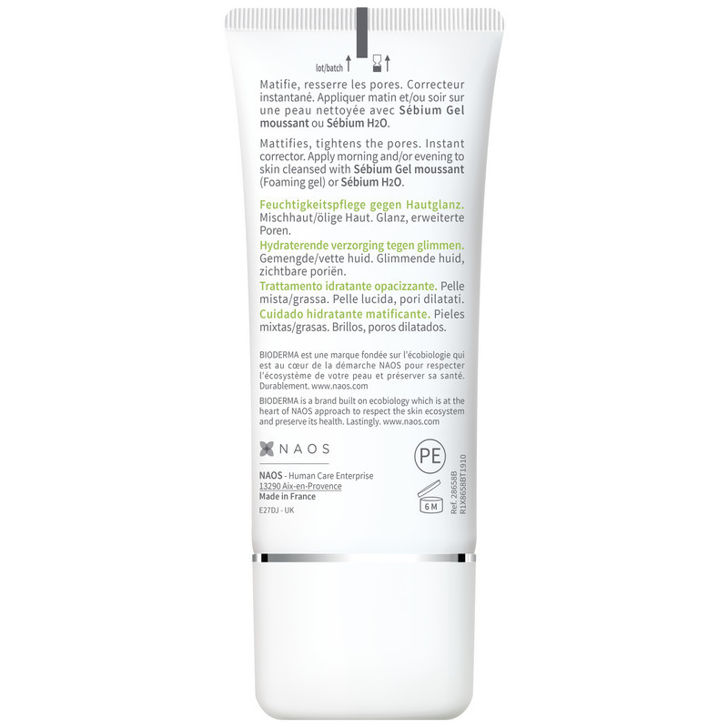 Bioderma Sebium Mat Control Крем матирующий для жирной и комбинированной кожи 30 мл